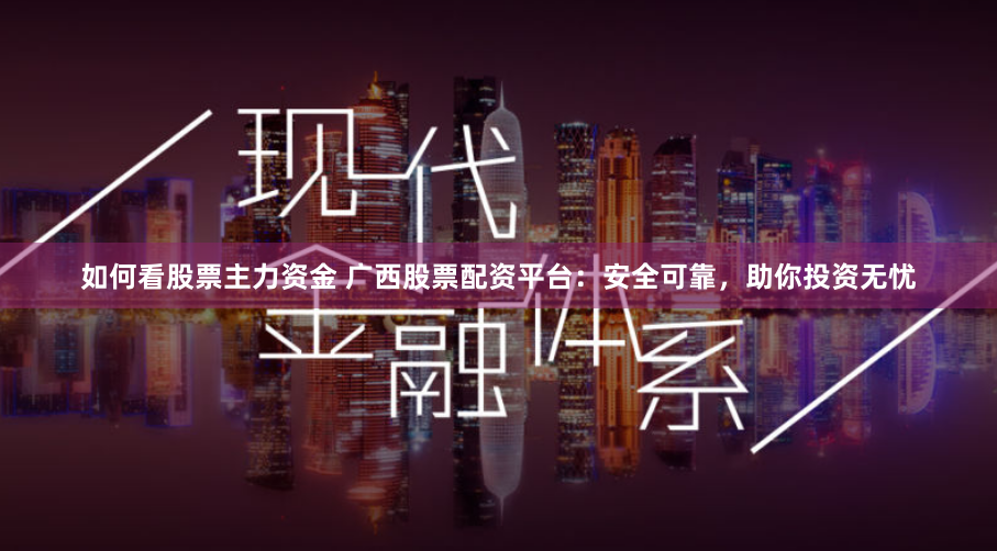 如何看股票主力资金 广西股票配资平台：安全可靠，助你投资无忧